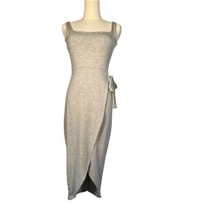 See You Monday Gray Midi Dress